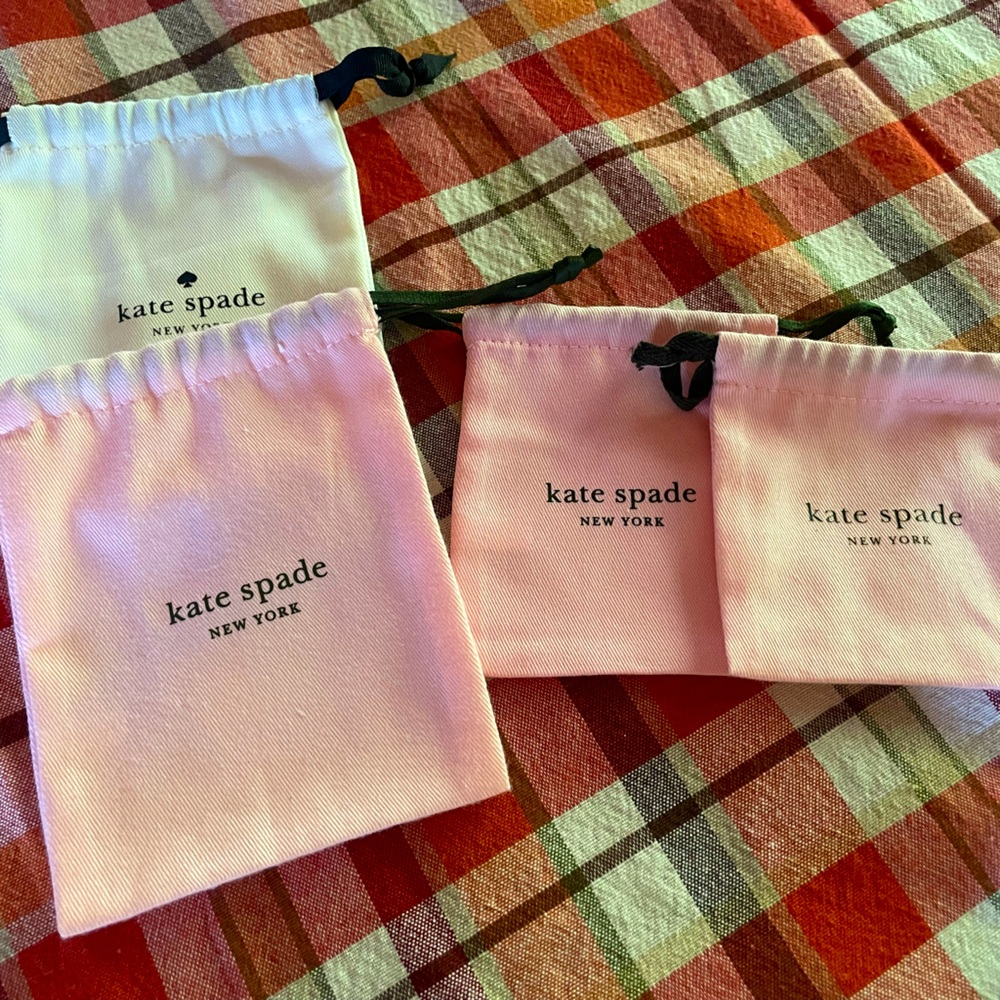Set of 4 Kate Spade ♠️ Jewelry Dust Bags